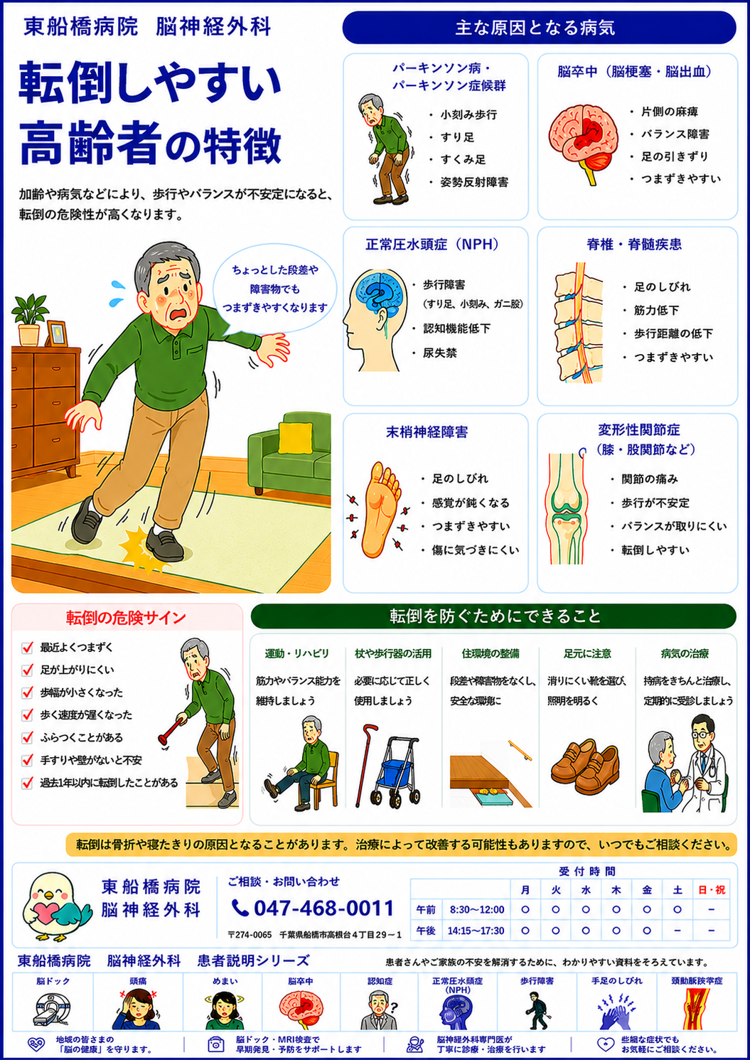 転倒しやすい高齢者の特徴